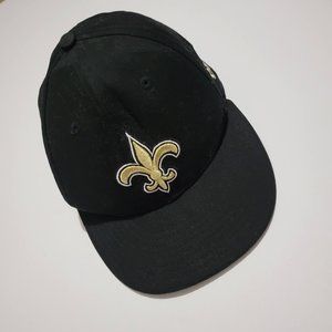 New Era NFL New Orleans Saints Black 9FIFTY Snapback Cap Embroidered